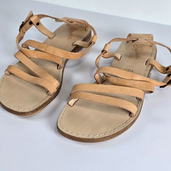 Seychelles Upcycle Vacchetta Strappy Leather Sandals Women’s 8 - Picture 5 of 7
